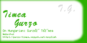 timea gurzo business card